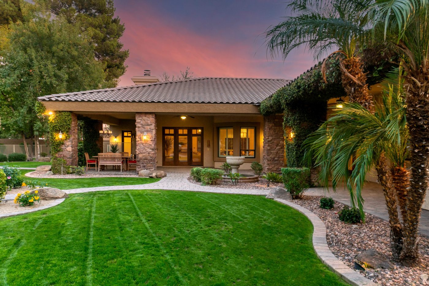 Tulsa home at golden hour