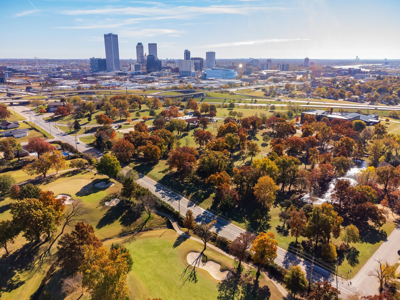 Owen Park and downtown Tulsa